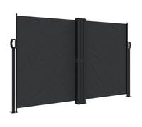 Auvent latéral Rétractable Store Latéral Vertical Paravent Brise Vue Rétractable écran d’intimité de Jardin, Noir 140x1200 cm