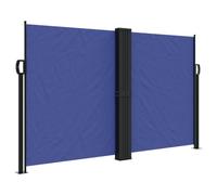 Auvent latéral Rétractable Store Latéral Vertical Paravent Brise Vue Rétractable écran d’intimité de Jardin, Bleu 140x1200 cm