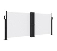 Auvent latéral Rétractable Store Latéral Vertical Paravent Brise Vue Rétractable écran d’intimité de Jardin, Blanc 100x600 cm