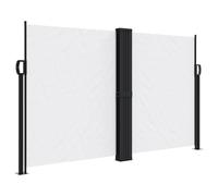 Auvent latéral Rétractable Store Latéral Vertical Paravent Brise Vue Rétractable écran d’intimité de Jardin, Blanc 140x1200 cm