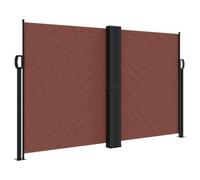 Auvent latéral Rétractable Store Latéral Vertical Paravent Brise Vue Rétractable écran d’intimité de Jardin, Marron 140x1200 cm
