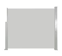 Auvent Latéral Rétractable Uni Polyester Blanc Cassé 120x300 Cm