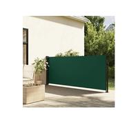 Auvent latéral rétractable vert foncé 120x500 cm, écran d'intimité de jardin, brise-vue de balcon, écran d'extérieur, 4004410