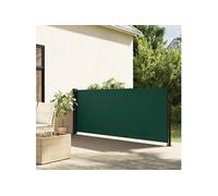 vidaXL Auvent latéral rétractable Écran d’intimité brise-vue pour jardin Vert foncé 140x300 cm