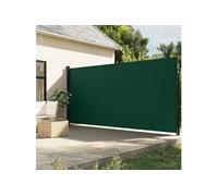 vidaXL Auvent latéral rétractable Écran d’intimité extérieur Vert foncé 220x500 cm