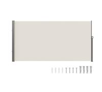 Auvent Latéral Rétractable-Vevor-180x350 Cm-'auvent : Polyester Avec Revêtement Pu- Pour Jardin, Balcon, Terrasse, Beige Multicolore