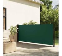 vidaXL Auvent latéral rétractable - Brise-vue jardin/balcon - Vert foncé 140x500 cm