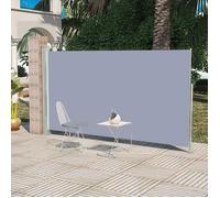 Auvent latéral rétractable - vidaXL - 160 x 300 cm - Gris - Polyester - Acier