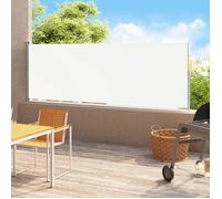 vidaXL Auvent latéral rétractable écran d'intimité 220x500 cm résistant aux UV Crème