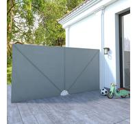 Vidaxl Auvent Latéral Pliable De Terrasse Gris 300 X 150 Cm