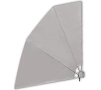 vidaXL Auvent latéral pliable de balcon – Polyester étanche – 210 × 210 cm – Crème