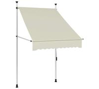 vidaXL Auvent manuel rétractable 250 cm Crème