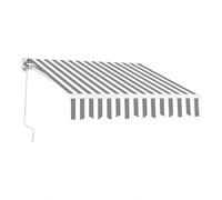 Auvent manuel rétractable 2 x 1,5 m/2,5 m/3 x 2,5 m, anti-UV imperméable avec manivelle et matériel de fixation, idéal pour terrasse, balcon et solutions d'ombrage commerciales