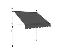 Auvent manuel rétractable 200 cm Anthracite