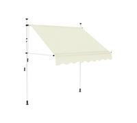 Auvent manuel rétractable 200 cm Crème