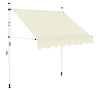 vidaXL Auvent manuel rétractable 200 cm Crème