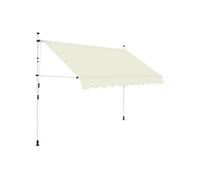 Auvent manuel rétractable 250 cm Crème
