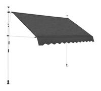 Auvent rétractable - vidaXL - 300 cm - Anthracite - Polyester - Manuel