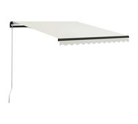 vidaXL Luifel handmatig uittrekbaar 300x250 cm crÃme3055185 G