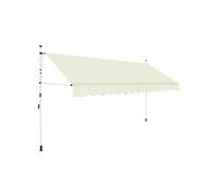 Auvent rétractable - vidaXL - 350 cm - Crème - Manuel - Résistant aux intempéries