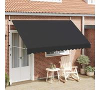 Auvent Manuel Rétractable 400 cm Crème Porte Fenêtre Balcon Terrasse vidaXL