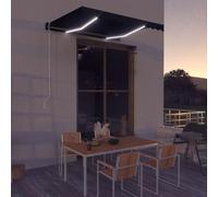 Auvent Manuel Rétractable avec LED 300x250 cm Terrasse Jardin Balcon vidaXL