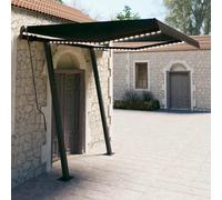 Vidaxl Auvent Manuel Rétractable Avec Led 3x2,5 M Anthracite
