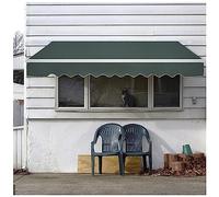 Auvent manuel rétractable avec manivelle, imperméable et réglable, pour terrasse, 2 x 1,5 m, parfait pour balcon, jardin, fenêtre et terrasse