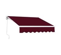 Auvent manuel rétractable avec manivelle - Protection UV - Pour jardin, balcon, terrasse - 2 x 1,5 m/2,5 x 2 m/3 x 2,5 m