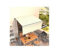 Auvent Manuel Rétractable avec Store 3x2,5 m Anthracite Banne Jardin vidaXL