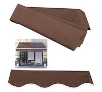 Auvent manuel rétractable en polyester imperméable pour extérieur, 6,5 x 2,5 m, pare-soleil pour terrasse, jardin, balcon, installation facile