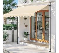 Auvent manuel rétractable, résistant aux UV, imperméable, installation facile, parfait pour terrasse, jardin, bar, espaces extérieurs pour améliorer votre expérience de vie en plein air