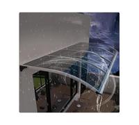 Auvent moderne en aluminium pour porte d'entrée - Auvent élégant pour jardins, terrasses, restaurants et villas, taille 100 x 440 cm - Résistant aux intempéries et