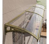 Auvent moderne pour fenêtre et porte avec paris en aluminium - Auvent en polycarbonate pour protection contre la pluie et la neige - Auvent en surplomb résistant aux UV (taille : L 120 x l)