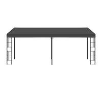 Auvent Mural 3 x 6 m Antracite, Belvédère de Mur avec Cadre en Acier | Auvent en PA, solaire efficace, extension de maison, terrasse et jardin, fixation murale robuste