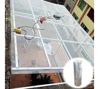 Auvent mural imperméable et résistant aux UV pour extérieur, terrasse, porche et serre, 1 x 6 m, pour une protection contre les intempéries et une esthétique améliorée