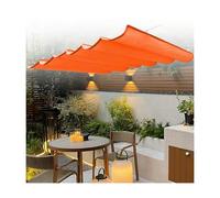 Auvent ondulé rétractable en forme de U - 1 x 9 m - Pour extérieur, balcon et terrasse, imperméable, résistant aux UV - Design élégant - Protection parfaite pour le jardin et la terrasse