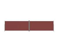 Auvent paravent store brise-vue latéral rétractable de patio jardin terrasse balcon protection visuelle écran 220 x 1000 cm marron 02_0007422
