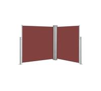 Auvent paravent store brise-vue latéral rétractable de patio jardin terrasse balcon protection visuelle écran 140 x 600 cm marron 02_0007408