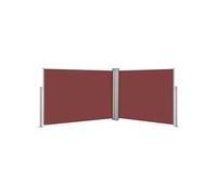 Auvent paravent store brise-vue latéral rétractable de patio jardin terrasse balcon protection visuelle écran 120 x 1000 cm marron 02_0007405