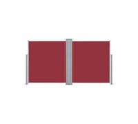 Auvent paravent store brise-vue latéral rétractable de patio jardin terrasse balcon protection visuelle écran 140 x 600 cm rouge 02_0007458
