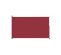 Auvent paravent store brise-vue latéral rétractable de patio jardin terrasse balcon protection visuelle écran 180 x 300 cm rouge 02_0007333