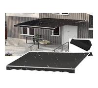 Auvent Pare-Soleil Imperméable Et Rétractable pour Jardin, Terrasse, Jardin, Balcon,6.6x5ft,Black