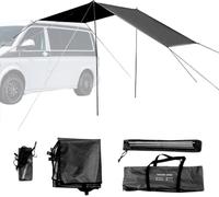 Auvent pare-soleil pour camping-car, abri du soleil et de la pluie, abri solaire imperméable universel, pour camping-car, conversions de camionnettes, 300 x 200 cm, gris