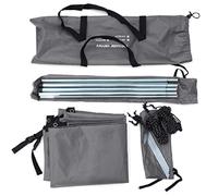 Auvent pare-soleil pour camping-car, camionnette, camping-car ou caravane (gris)
