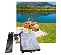 Auvent personnalisable pour camping-car avec haubans de rechange et sac de rangement facile