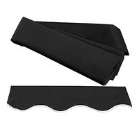 Auvent personnalisé de 3,4 x 2,4 m - Polyester 420D - Protection UV à 98 % - Tissu de rechange rétractable pour patio, jardin et terrasse