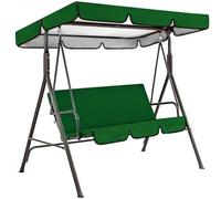 Auvent pivotant Auvent de balançoire jardin imperméable remplacement, installation simple, ensemble housses siège pare-soleil for patio extérieur(Color 2,S)