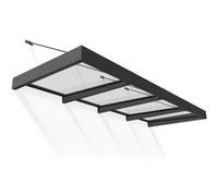 Auvent plat Sophia XL gris l.379 x P.140 x H.67 cm Canopia by Palram