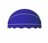 Auvent pliable en toile bleue pour portes - Dôme durable pour terrasse, balcon et jardin - Décoration élégante de porte extérieure (taille : 90 cm) - Parfait pour embellir les espaces extérieurs